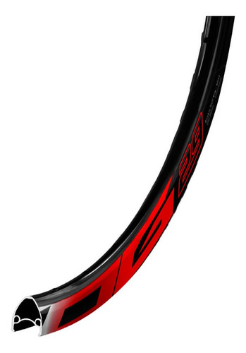 Roda Dianteira Mtb Aro 29 Kog Freios A Disco Raios Zincados Cor Preto/vermelho