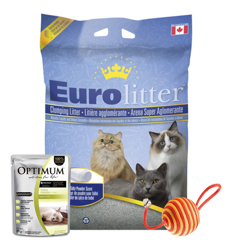 Sanitario Gatos Eurolitter - Arena Aglomerante 15 Kg