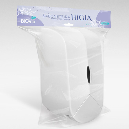 Saboneteira De Espuma Higia Branca 800ml Sabonete Em Espuma Cor Branco