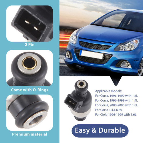 C Inyector De Combustible De 4 Piezas Para Chevy Corsa