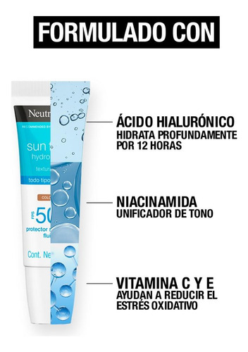 Pack Neutrogena Sun Fresh Hydro Boost Tono Medio Fps 50 40ml