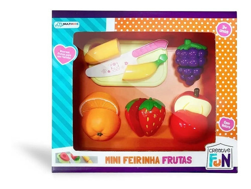 Creative Fun Mini Feirinha Divertida Frutas De Velcro