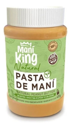 Pasta De Maní Natural - 485 Grs (mani-king) Sin Tacc 