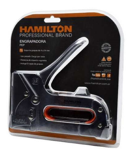 Engrampadora Metalica Manual Prof 4 A 14mm + 400 Pep
