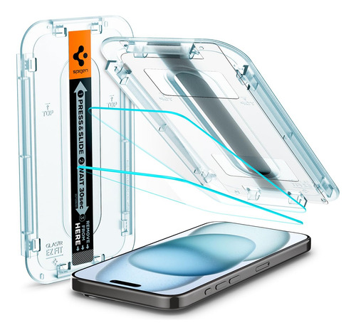 Protector Vidrio Templado Spigen Glastr Ez Fit iPhone 15 (2