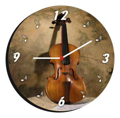 Relógio De Parede Decorativo Estilo Música 04