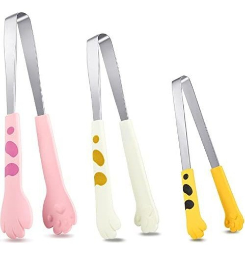 Tongs De Gato 3 Pzs Acero Inoxidable - Cocina, Barbecue Y