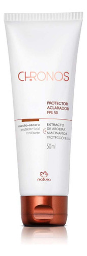 Protector Aclarador Tono  Medio Oscuro Chronos Fps 50 Natura