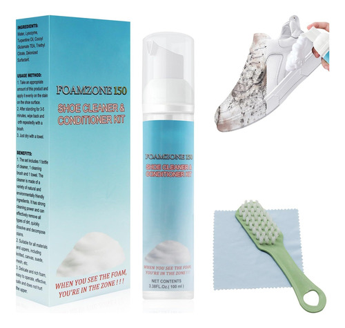 Shoe Cleaner Kit Sneaker Shoe Clean Foam Cream Bubble Shoe