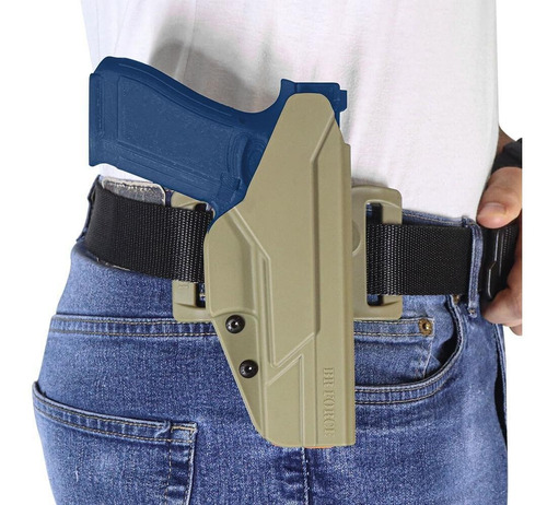 Coldre Destro Golias Owb Plataforma Glock .40 Gen5 Br Force Cor Desert