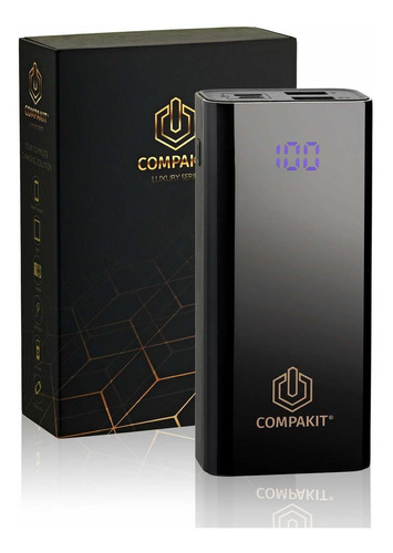 Compakit Power Bank Uno Pequeño Ligero 10.000 Mah Led