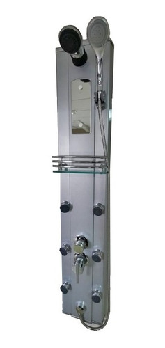 Imagen 4 de 5 de Columna De Ducha Escocesa 6 Jets Aluminio C/duchador De Mano