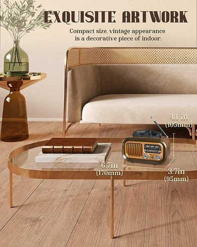 Radio Retro Vintage Solar Rec Golon Rxbt628s Sw/am/fm/sd/usb