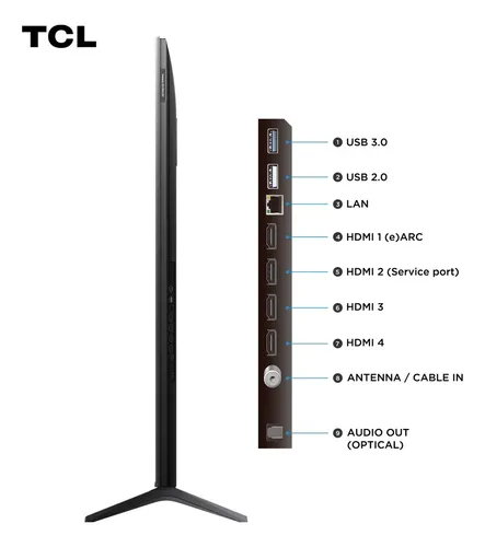 Smart TV TCL 55 Polegadas QLED Mini LED 4K C6K WiFi Bluetooth