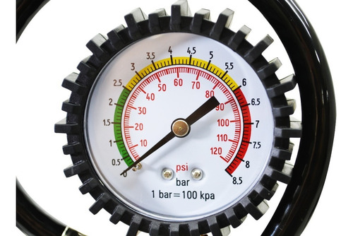 Chave De Impacto Pneumática 1/2'' + Calibrador E Manômetro