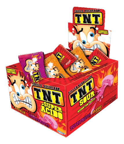 Tnt Chicles Super Ácidos X 40un  Cioccolato Tienda De Dulces