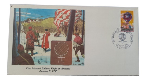 Fdc Envelope Selo Postal Comemorativo 1983 Aviação Balão