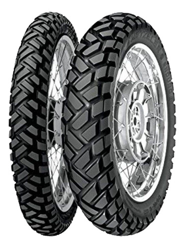 Par Pneu Tenere 250 Metzeler 90/90-21 + 120/80-18 Enduro 3