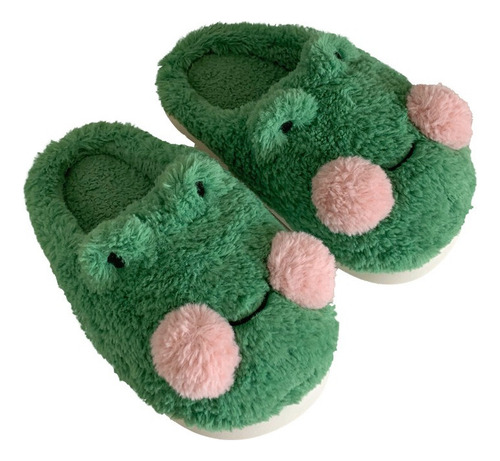 Pantuflas De Difusas Animale Bonito Zapatos Algodón Cálidos