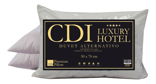 Imagen 4 de 6 de Set X2 Almohada Simil Duvet Cdi Hotel King Size 90x50 Cuotas
