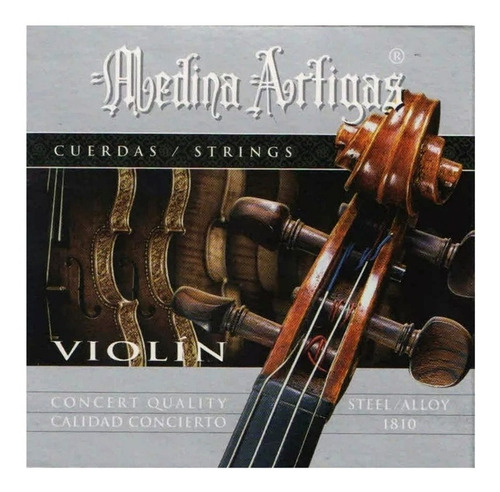 Encordado Medina Artigas 1810 Para Violín Cuerdas De Acero 