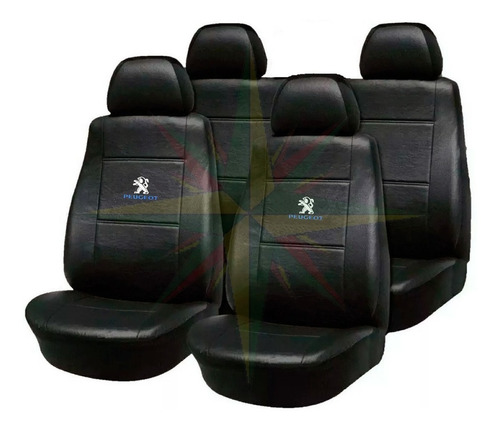 Funda Cubre Asiento Cuero Peugeot 205 206 207 208 306 307 ( Juego Completo )