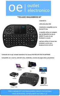 Teclado Inalambrico I8 - Android Tv Box, Smart Tv, Consolas