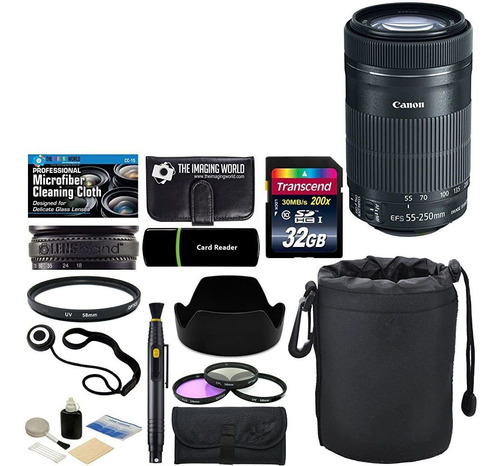 Canon Ef-s 55-250mm F /4-5.6 Is Teleobjetivo Con Zoom