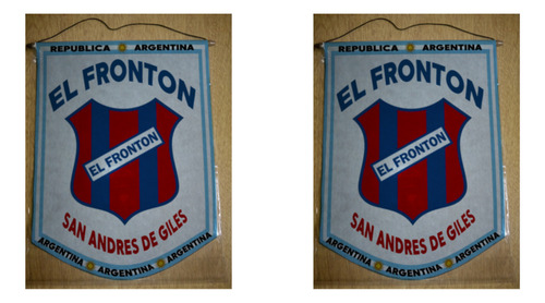 Banderin Mediano 27cm El Fronton San Andres Giles