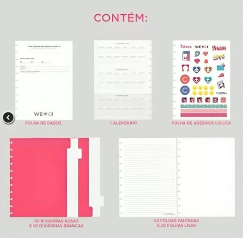 Caderno Inteligente Lulike By Luluca Grande A4 Cor Colorido Colorido