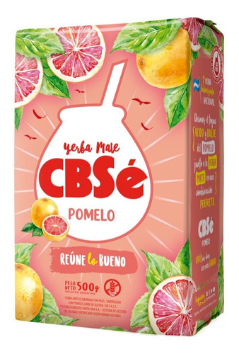 Oferta! Yerba Mate Cbse Saborizada Pomelo 500g Sin Tacc