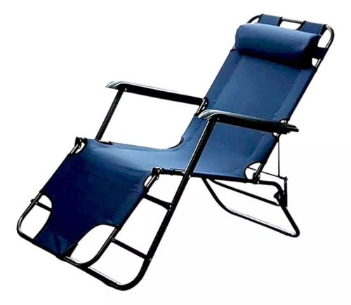 Silla De Camping Plegable Azul Oscuro Cama Plegable Camping Reposera Sillas Plegables Camping Playa Pesca Equipamiento Camping Outdoor Sillas Reposera Qatarshop