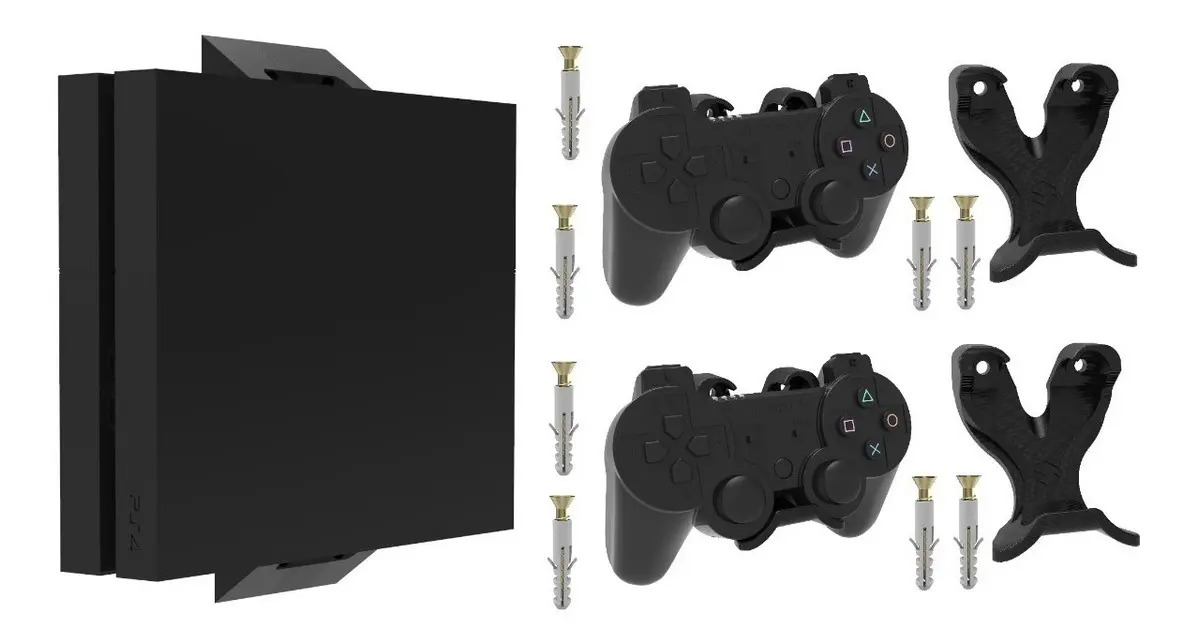 Kit Suporte Compatível Playstation 4 Fat/slim Controles Ps4