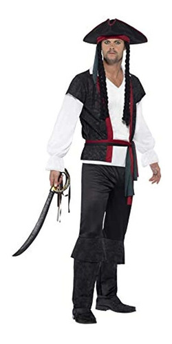 Disfraz De Capitán Pirata Smiffy's Para Hombres