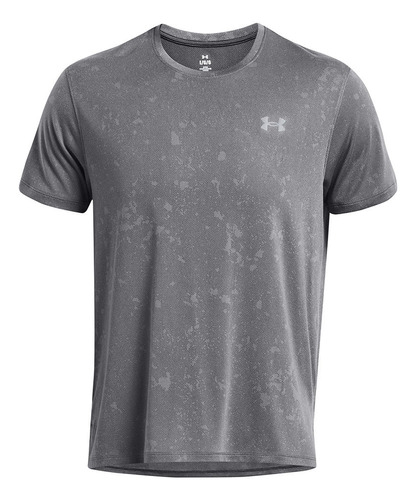 Polera Ua Launch Splatter Hombre Gris Under Armour