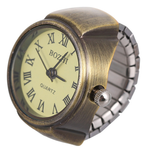 Reloj Con Forma De Anillo Para Dedo Y Anillo De Acero Inoxid