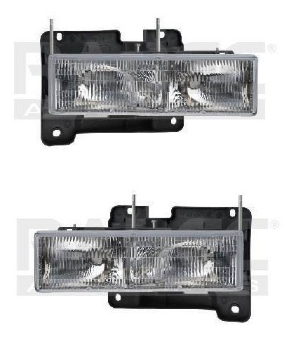 Par Juego Faros Chevrolet Suburban 1992 - 1999 Depo Sxc