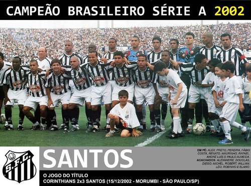 Quadro 20x30: Santos Hepta Campeão Brasileiro - 2002