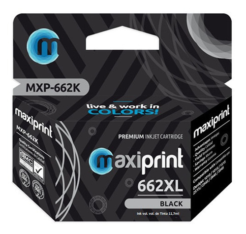 Cartucho Maxiprint Compatible Con Hp 662xl N Td