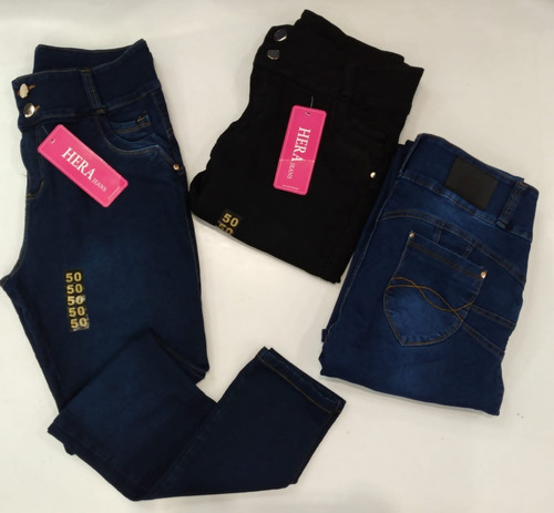 Imagen 8 de 8 de Jeans Elastizado Talle Especial Para Dama