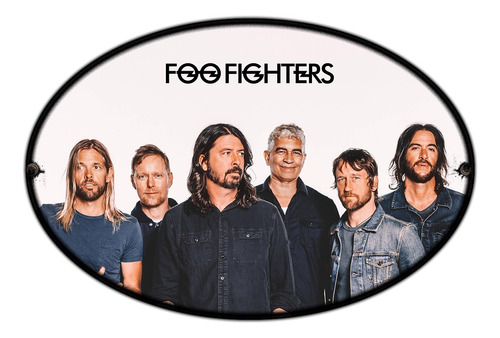 #65 - Cuadro Decorativo Vintage Rock - Foo Fighters No Chapa