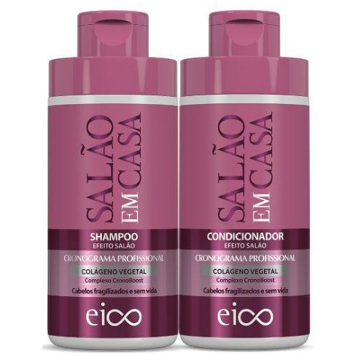 Kit Cronograma Salão Em Casa Sh 450ml + Cond 400ml - Eico