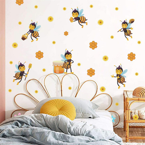 Adhesivo De Pared Autoadhesivo De Pvc Con Forma De Abeja Con