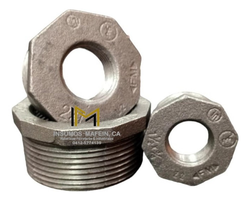 Reduccion Bushing Hierro Negro 2  X 1  150 Lbs Npt