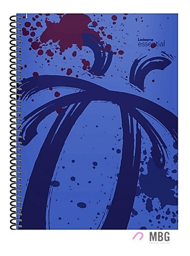 Imagen 1 de 2 de Cuaderno Ledesma Essential Colores Rayado X 84 Hojas