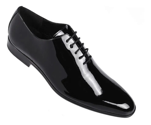 Zapato de Vestir Zanthy Shoes Mod 300 Charol Negro/Blanco - ZANTHY SHOES