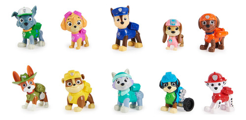 Paquete Figuras Juguete 10º Aniversario Paw Patrol 10 Figura