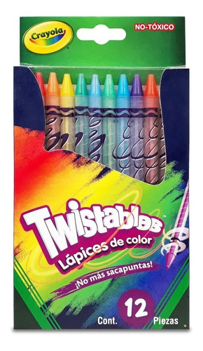 Crayones Crayola Twistables 12 Piezas, Solo Gira Y A Dibujar | MercadoLibre