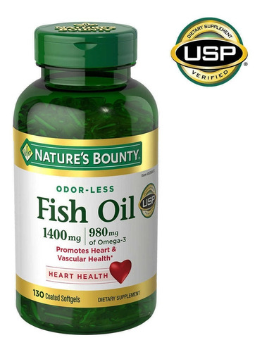 Fish Oil 1400mg/ 980mg De  Omega 3 Natures Bounty