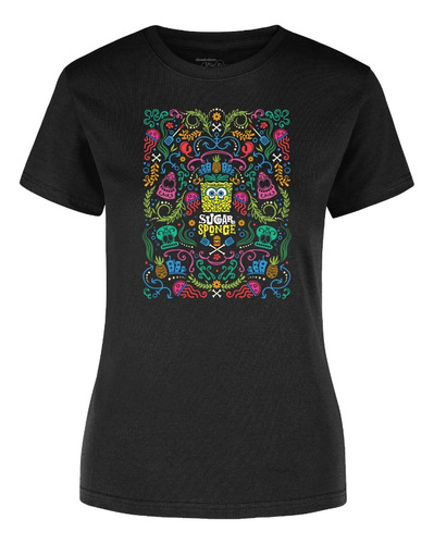 Playera De Mujer Bob Esponja Original Camiseta Dama E02